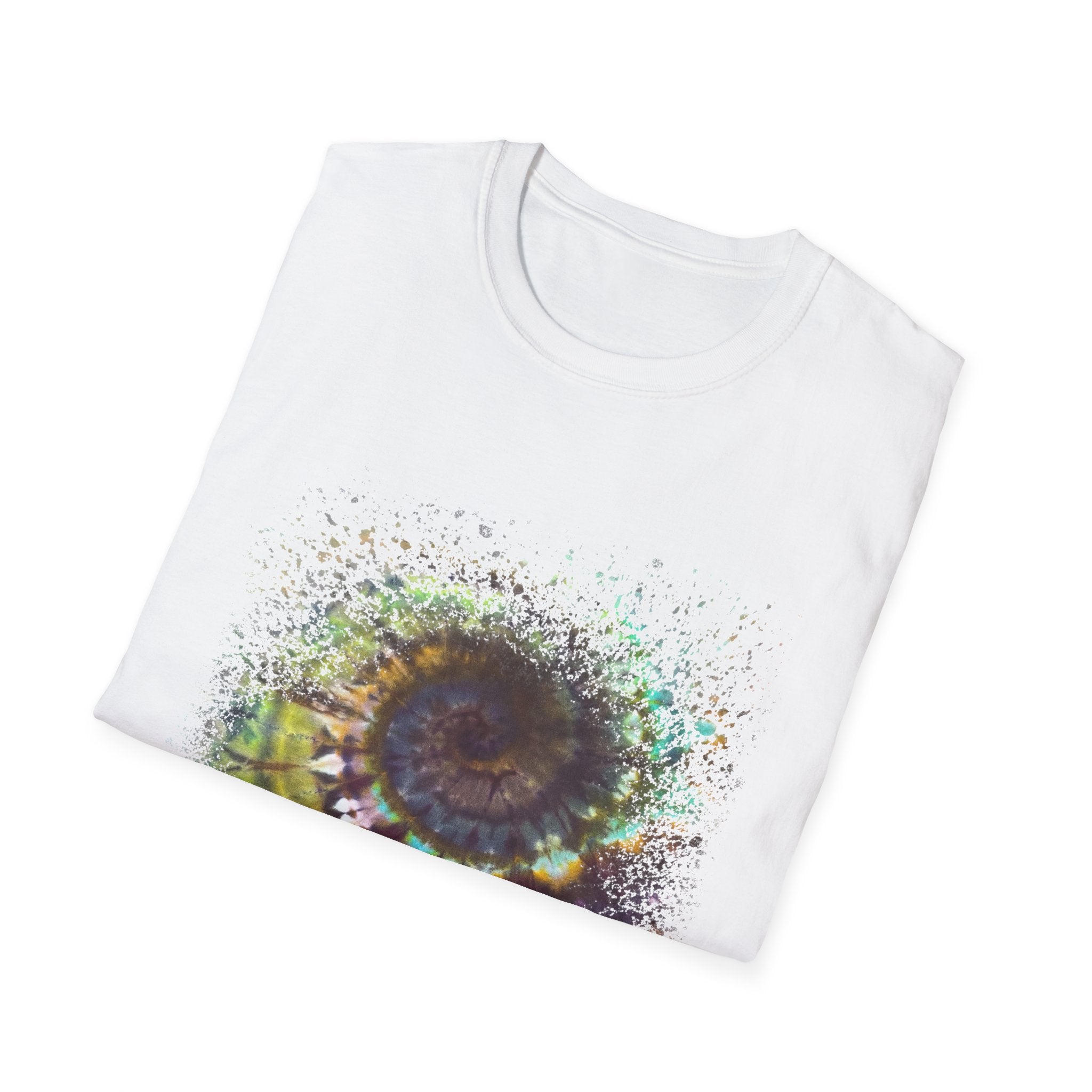 Temptation 2:  Colorful Spiral Art Unisex Softstyle T-Shirt, Casual Wear, Gift for Art Lovers, Eco-Friendly Tee, Summer Fashion