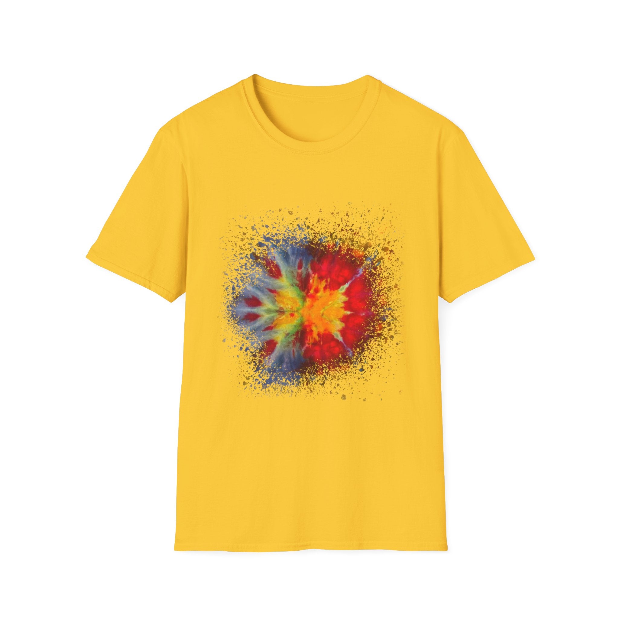 Supersonic 2:  Vibrant Splash Art Unisex T-Shirt, Colorful Tee, Casual Wear, Festival Shirt, Graphic Tee, Gift for Art Lovers