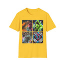 THE VICEROY: Unisex Tie-Dye collage T-Shirt, Vibrant Fashion Tee, Summer Wardrobe Essential, Festival Wear, Gift for Creative Souls, Casual Everyday Tee