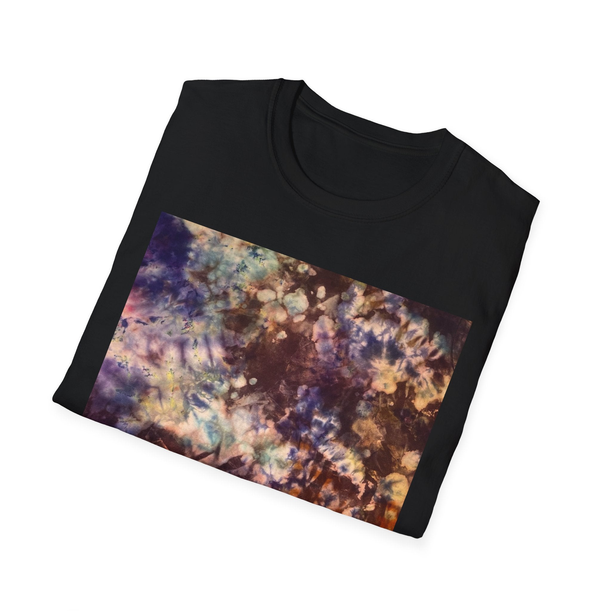 NEUTRON NIRVANA:  Galaxy inspired Colorful Tie-Dye Unisex Softstyle T-Shirt | Boho Shirt | Festival Wear | Casual Tee | Unique Gift | Comfortable Everyday Style