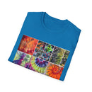 RESILIENCE:  Colorful collage Tie-Dye Unisex T-Shirt, Perfect for Summer Festivals, Casual Wear, Vacation, Gifts, and Artsy Vibes