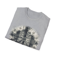 CROSS ROAD: Gritty, graphite style...  Trendy Tie-Dye Unisex Softstyle T-Shirt | Casual, Chic, Gift Idea, Festival Wear, Everyday Fashion