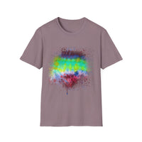 Sidewinder Showdown 2:  Vibrant Artistic Drip T-Shirt, Colorful Graphic Tee, Unisex Rainbow Shirt, Casual Wear, Gift for Art Lovers, Summer Fashion