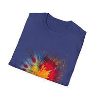 Supersonic 2:  Vibrant Splash Art Unisex T-Shirt, Colorful Tee, Casual Wear, Festival Shirt, Graphic Tee, Gift for Art Lovers