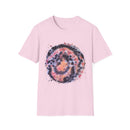 Tangerine Tiger 2:  Artistic Tie-Dye Unisex Softstyle T-Shirt, Casual Wear, Festival Outfit, Gift for Him/Her, Summer Vibes, Eco-Friendly Fashion