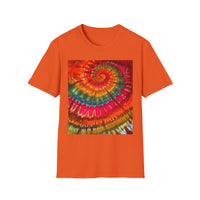 FUCHSIA FRENZY:  Vibrant fuchsia swirl, Tie-Dye T-Shirt, Boho Style Tee, Unisex Summer Shirt, Festival Outfit, Gift for Friends, Casual Wear