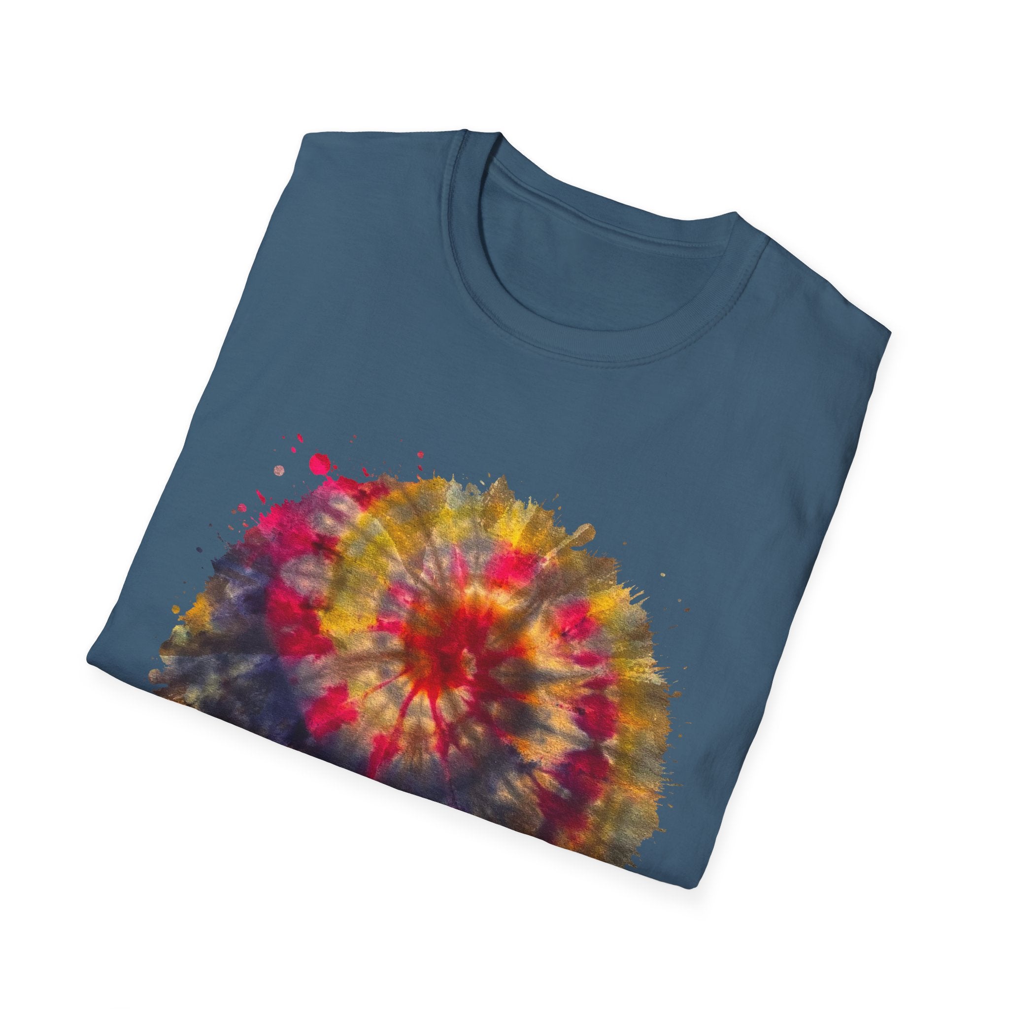 Desert Rose 2:  Vibrant Tie-Dye T-Shirt, Unisex Softstyle Tee, Boho Chic Shirt, Casual Wear, Perfect for Summer Festivals, Gift for Friends