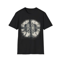 CROSS ROAD: Gritty, graphite style...  Trendy Tie-Dye Unisex Softstyle T-Shirt | Casual, Chic, Gift Idea, Festival Wear, Everyday Fashion