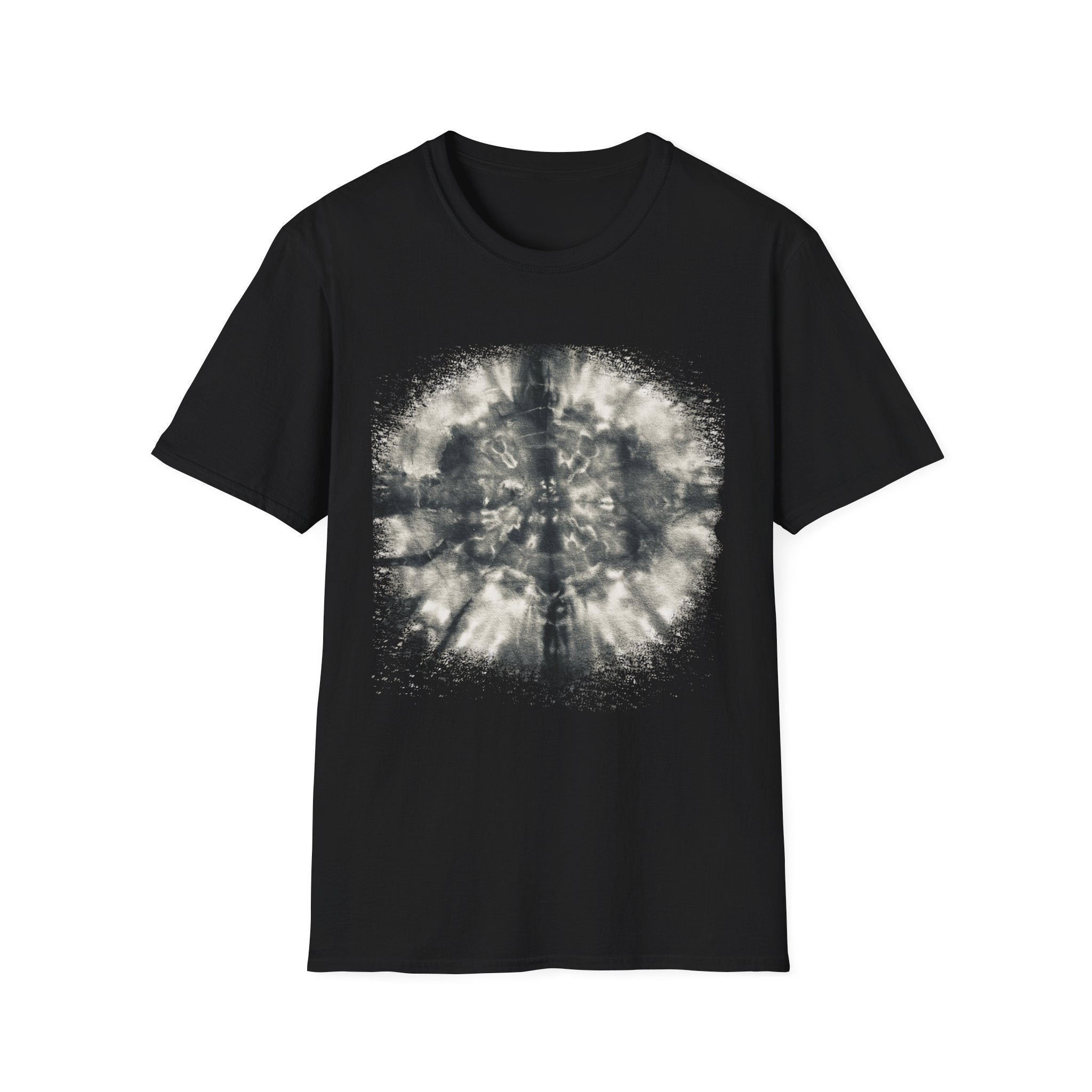 CROSS ROAD: Gritty, graphite style...  Trendy Tie-Dye Unisex Softstyle T-Shirt | Casual, Chic, Gift Idea, Festival Wear, Everyday Fashion