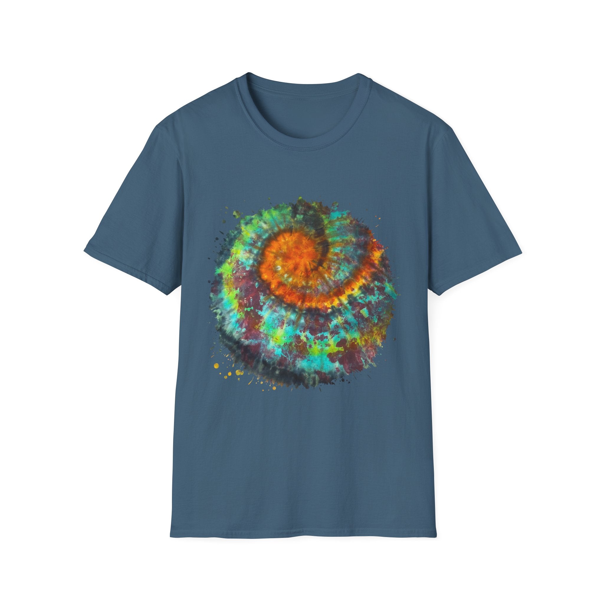 Whiplash 2:  Vibrant Spiral Tie-Dye Unisex T-Shirt, Soft Tee, Colorful Casual Tee, Summer Style shirt, Eco-friendly Gift, Festival Wear
