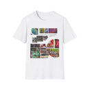 The DILEMMA: Colorful Graphic Collage Unisex Softstyle T-Shirt, Casual Tee, Unique Gift, Art Lover Shirt, Everyday Wear, Festival Apparel