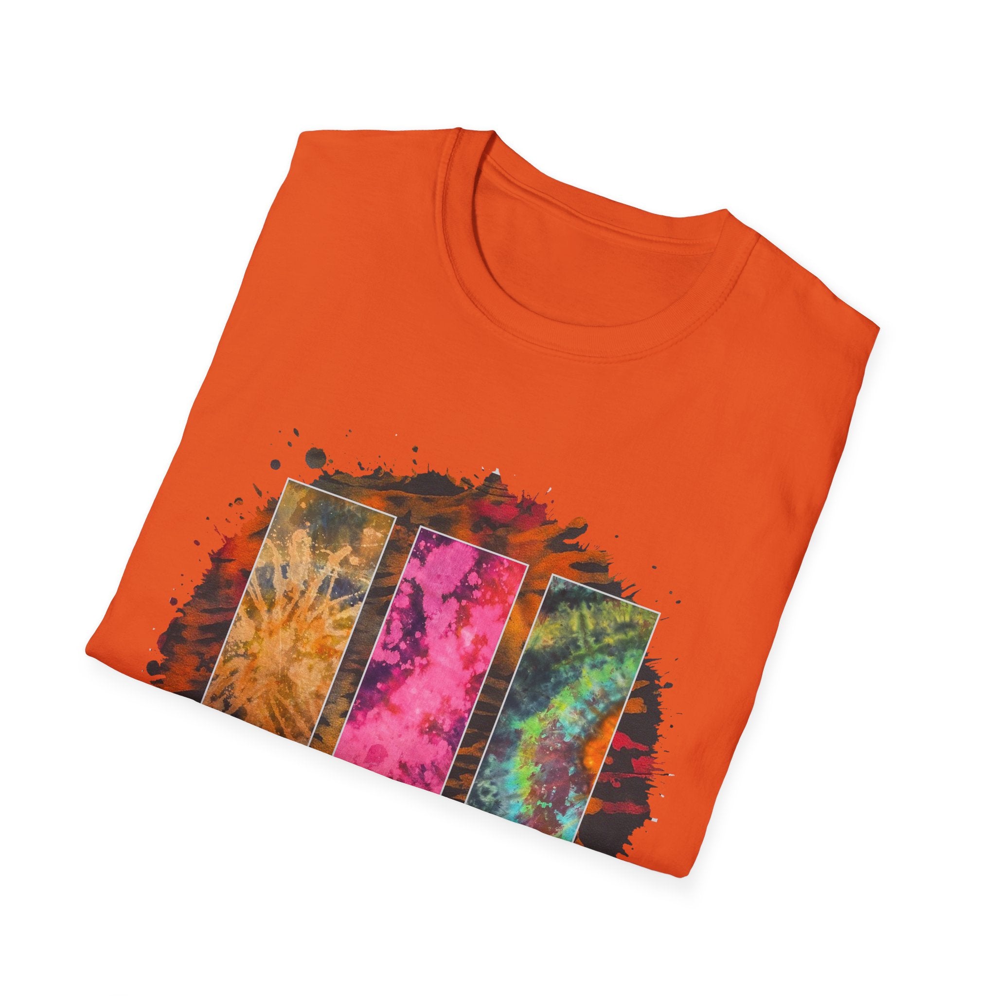 Firestone 2:  Vibrant Tie-Dye Unisex T-Shirt, Colorful Casual Tee, Summer Festival Shirt, Gift for Friends, Boho Style Apparel