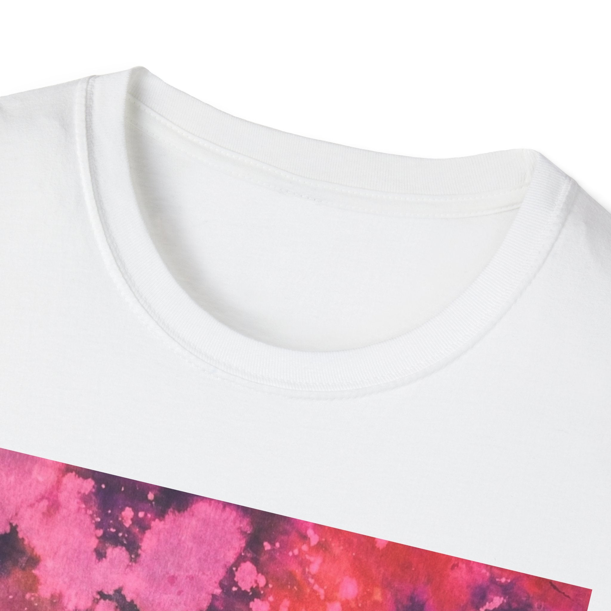 MAGENTA MADNESS;  Smash style, Vibrant Tie-Dye T-Shirt, Unisex Softstyle Tee for Festivals, Summer Vibes, Gifts for Friends, Casual Wear, Easy Fashion