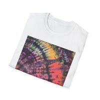 SMASH PARTY: Edgy quarter swirl vibe Tie-Dye Unisex T-Shirt - Boho Style, Summer Vibes, Festival Wear, Beach Party Outfit, Unique Gift Idea