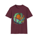 Whiplash 2:  Vibrant Spiral Tie-Dye Unisex T-Shirt, Soft Tee, Colorful Casual Tee, Summer Style shirt, Eco-friendly Gift, Festival Wear