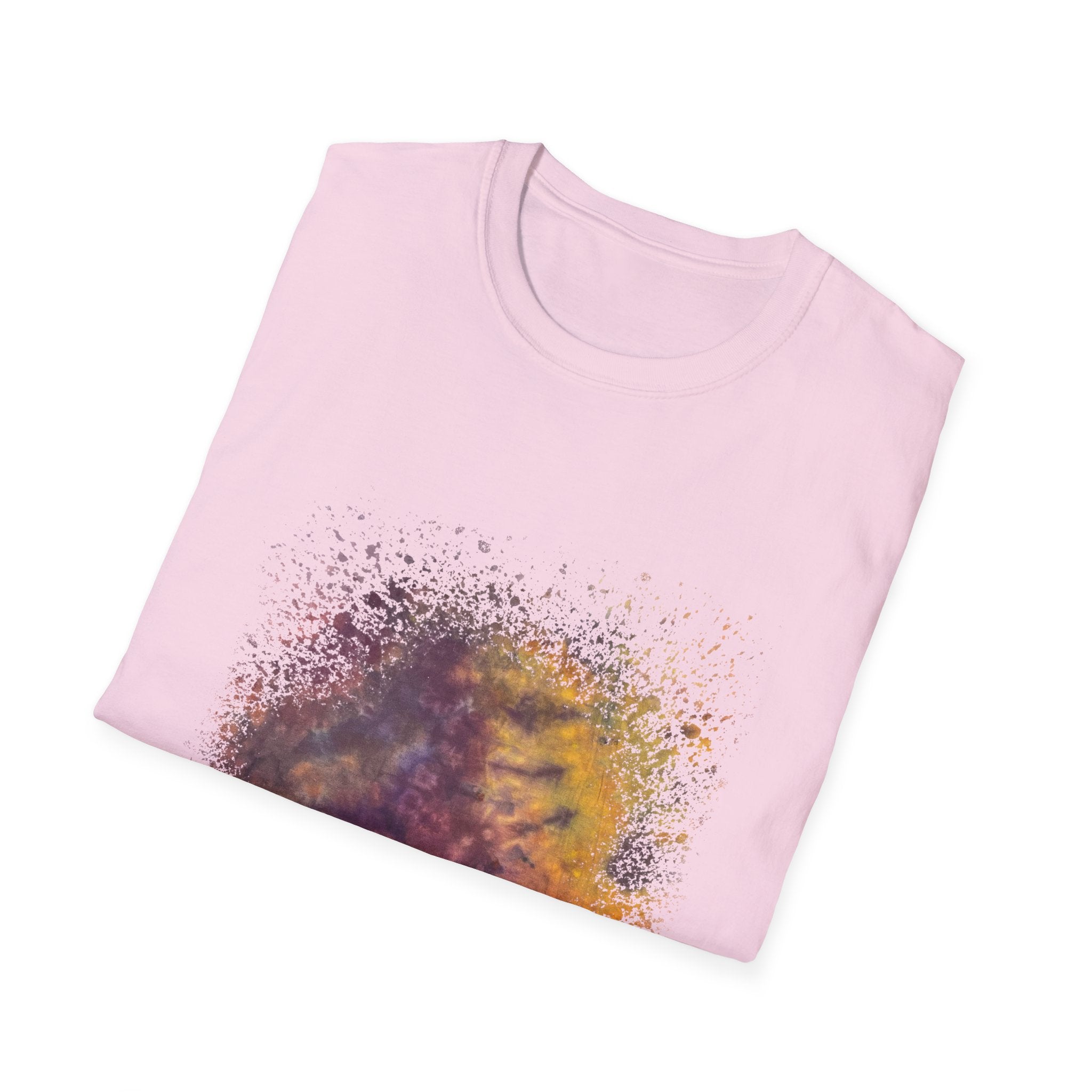 Amber Prerogative 2:  Colorful Splash Unisex Softstyle T-Shirt, Casual Wear, Gift for Art Lovers, Summer Fashion, Vibrant Graphic Tee