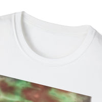 AUTUMN INFUSION: Unisex Monet Tie-Dye Art T-Shirt, Relaxed Comfy Tee, Boho Style Shirt, Perfect Gift for Art Lovers, Festival Wear, Casual Everyday Clothing