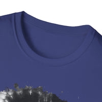 ABYSS: "Down the rabbit hole" vibe, Tie-Dye monochrome Swirl, Unisex Softstyle T-Shirt | Colorful Summer Shirt | Perfect for Festivals, Casual Outings, Gifting, Holidays