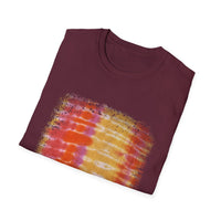 TEQUILA SUNRISE: Horizon inspired, beach vibe Tie-Dye Unisex Softstyle T-Shirt, Casual Wear, Summer Vibes, Festival Outfit, Gift for Friends, Tie Dye Shirt