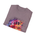 Serenade 2:  Vibrant Drip Artistic T-Shirt, Unisex Softstyle Tee, Colorful Streetwear, Graphic Tee, Casual Artwear, Trendy Summer Shirt