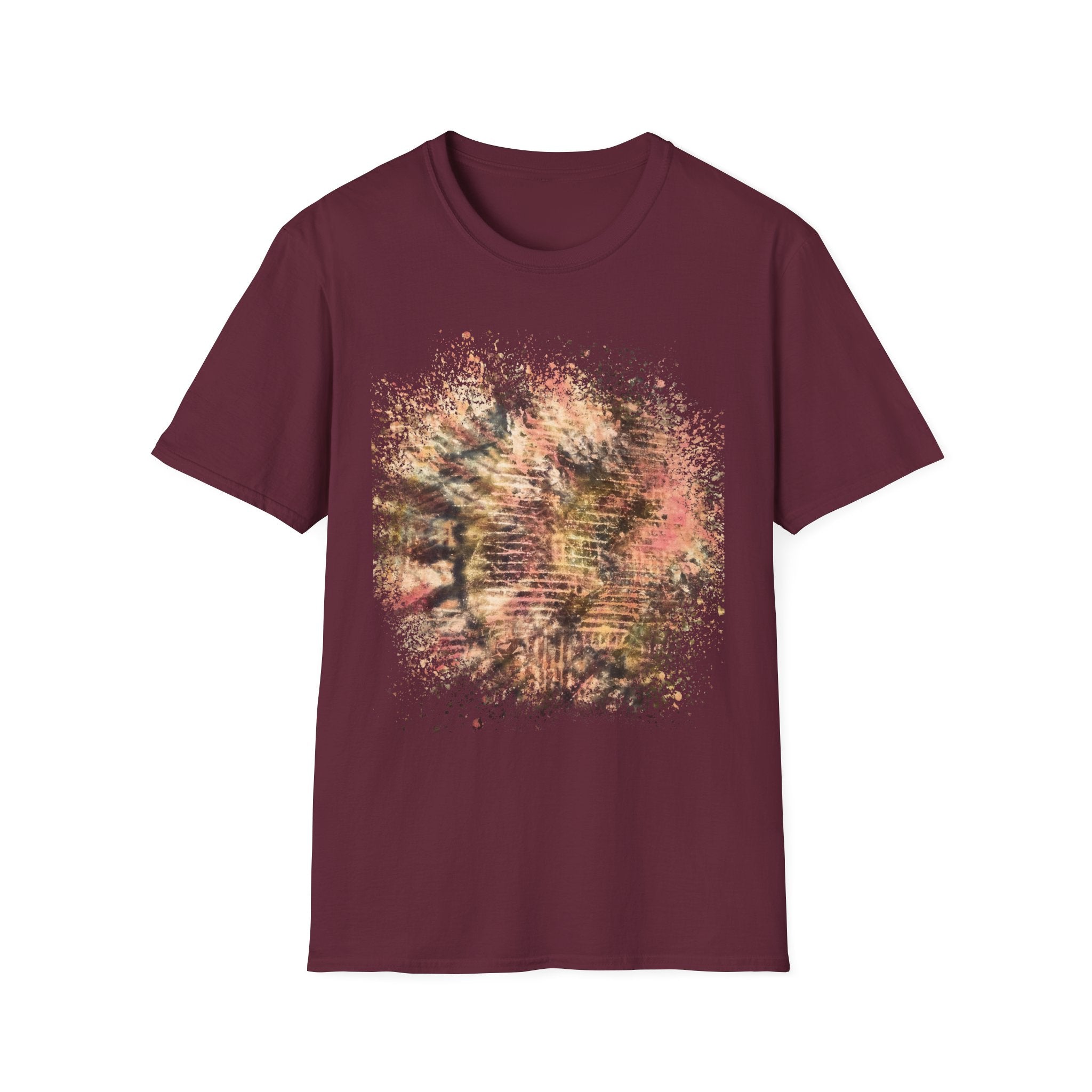 CAT SCRATCH FEVER:  Scratchy fun  vibe, Abstract Tie-Dye Unisex Softstyle T-Shirt | Bohemian Vibe, Casual Wear, Gift for Friends, Summer Fashion, Nature Lover Tee