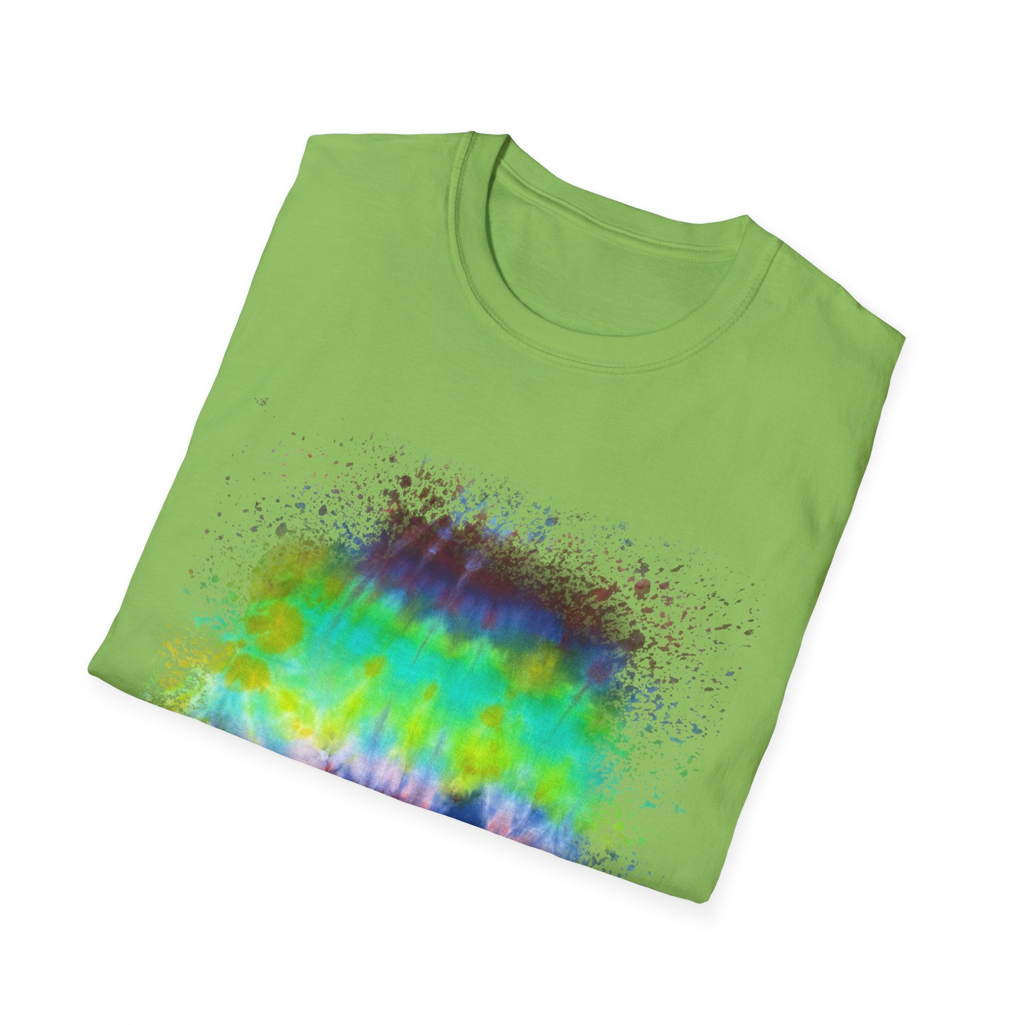 Sidewinder Showdown 2:  Vibrant Artistic Drip T-Shirt, Colorful Graphic Tee, Unisex Rainbow Shirt, Casual Wear, Gift for Art Lovers, Summer Fashion