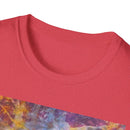 RASPBERRY SORBET:  Splat style, Galactic Vibe Unisex Softstyle T-Shirt | Space Art Tee, Cosmic Shirt, Gift for Astronomers, Unique Spacewear, Casual Wear
