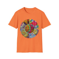 Synchronicity 2:  Colorful Tie-Dye Unisex T-Shirt, Boho Chic Tees, Summer Vibes Shirt, Festival Wear, Gift for Friends, Relaxed Fit Tops