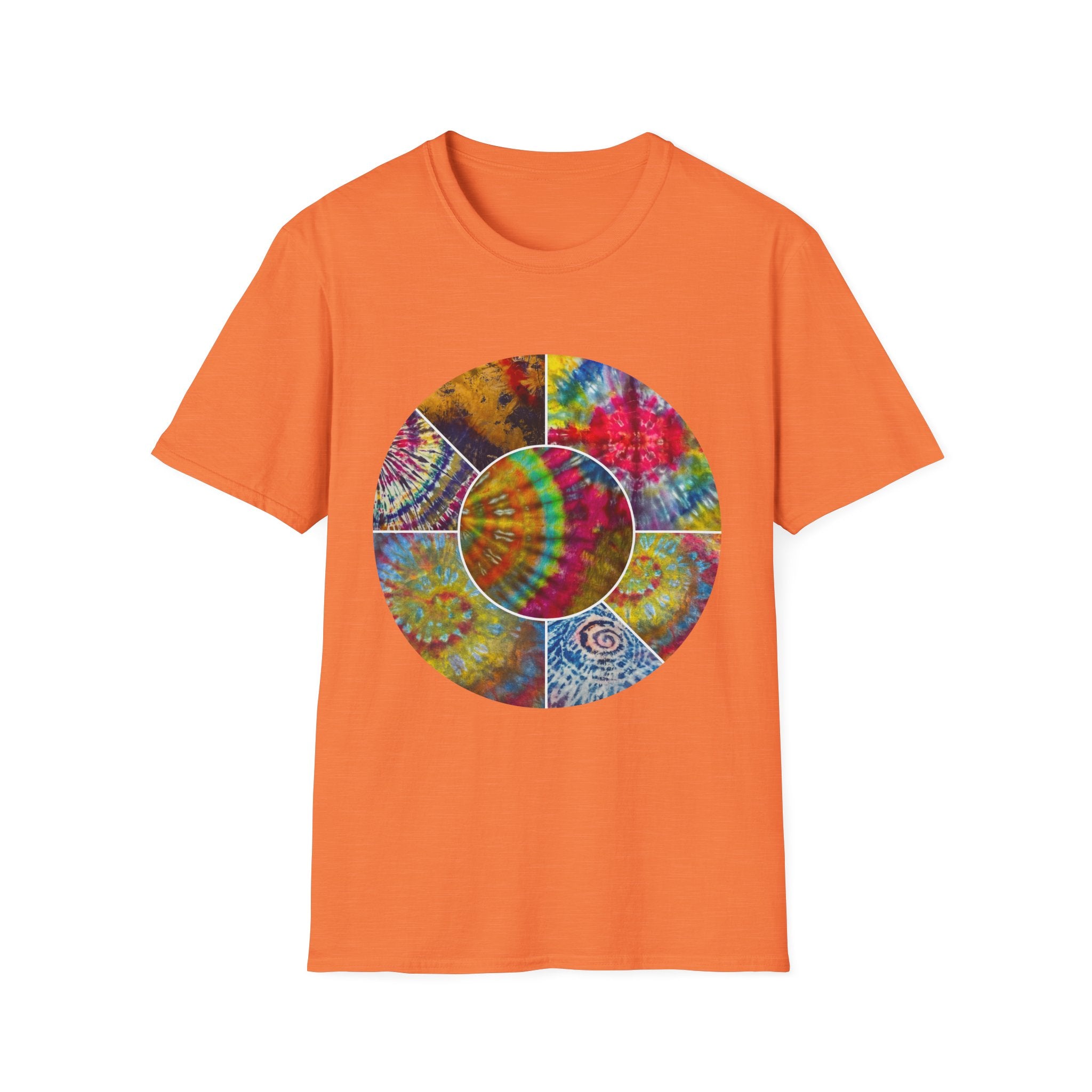 Synchronicity 2:  Colorful Tie-Dye Unisex T-Shirt, Boho Chic Tees, Summer Vibes Shirt, Festival Wear, Gift for Friends, Relaxed Fit Tops