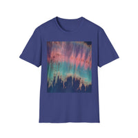 MOMENTUM: Northern Lights inspired, Edgy, Vibrant Tie-Dye Unisex T-Shirt, Softstyle Tee for Summer, Casual Wear, Fashion Statement, Gift for Friends, Festival Outfit, Relaxed Fit