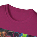 THE VICEROY: Unisex Tie-Dye collage T-Shirt, Vibrant Fashion Tee, Summer Wardrobe Essential, Festival Wear, Gift for Creative Souls, Casual Everyday Tee