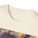 MOCHA SPIDER DANCE:  Unique Spiral Tie-Dye Unisex T-Shirt, Boho Chic Tee, Summer Vibes Top, Festival Wear, Eco-Friendly Gift