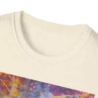 RASPBERRY SORBET:  Splat style, Galactic Vibe Unisex Softstyle T-Shirt | Space Art Tee, Cosmic Shirt, Gift for Astronomers, Unique Spacewear, Casual Wear