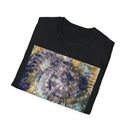 RENEGADE: Edgy, grungy, scratchy Swirl Tie-Dye T-Shirt, Unisex Casual Tee, Retro Vibe Shirt, Summer Style Top, Gift for Music Festivals, Tie-Dye Lover's Apparel
