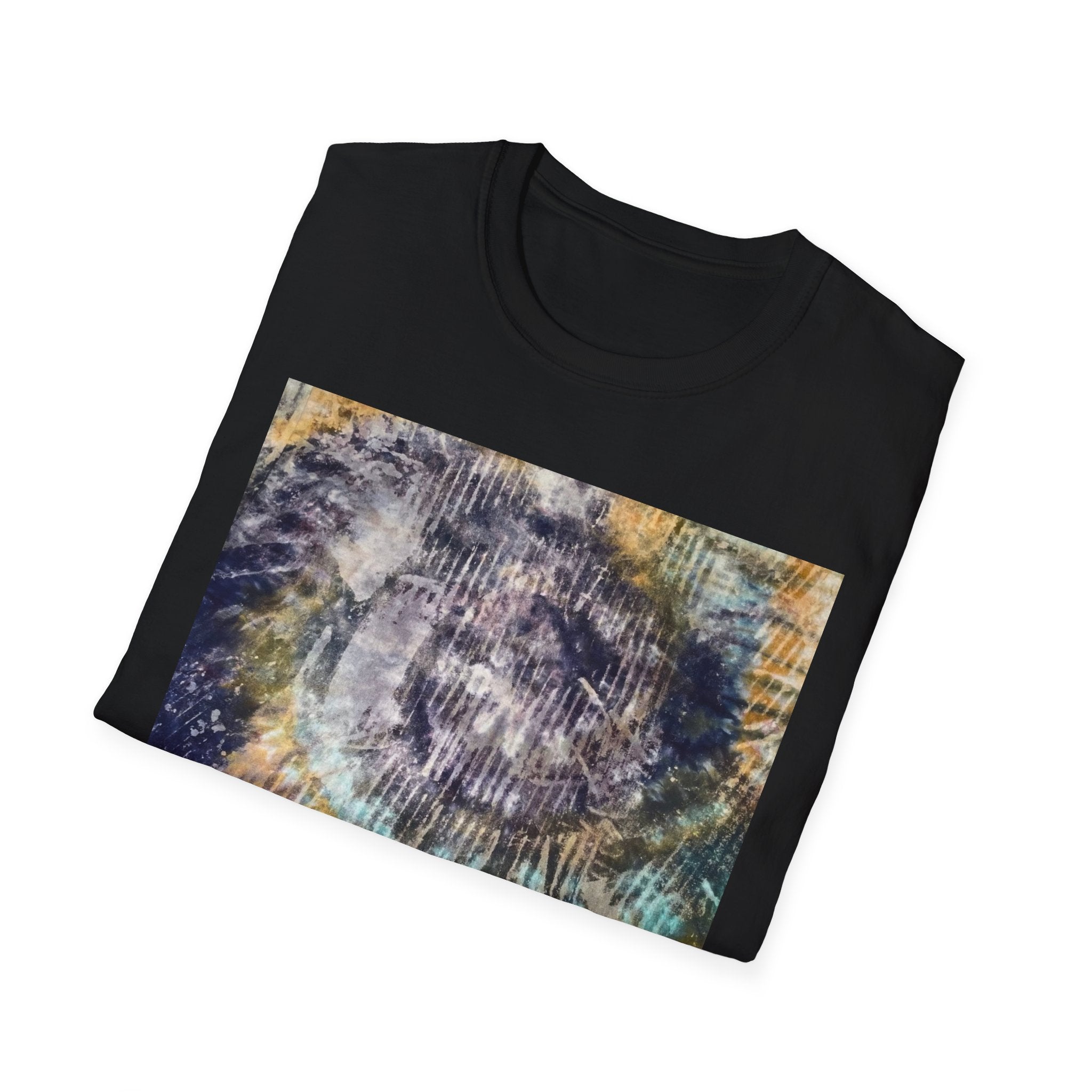 RENEGADE: Edgy, grungy, scratchy Swirl Tie-Dye T-Shirt, Unisex Casual Tee, Retro Vibe Shirt, Summer Style Top, Gift for Music Festivals, Tie-Dye Lover's Apparel