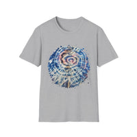 KINETIX:  Dream inspired, Spiritual Tie-Dye T-Shirt, Relaxed Vibes, Unisex Tee, Gift for Yoga Lovers, Bohemian Style, Festival Apparel