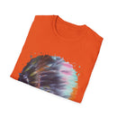 Bravado 2:  Colorful Tie-Dye Unisex Softstyle T-Shirt with Abstract Design, Perfect for Festivals, Casual Outings, Relaxed Days, Summer Vibes, and Gifts