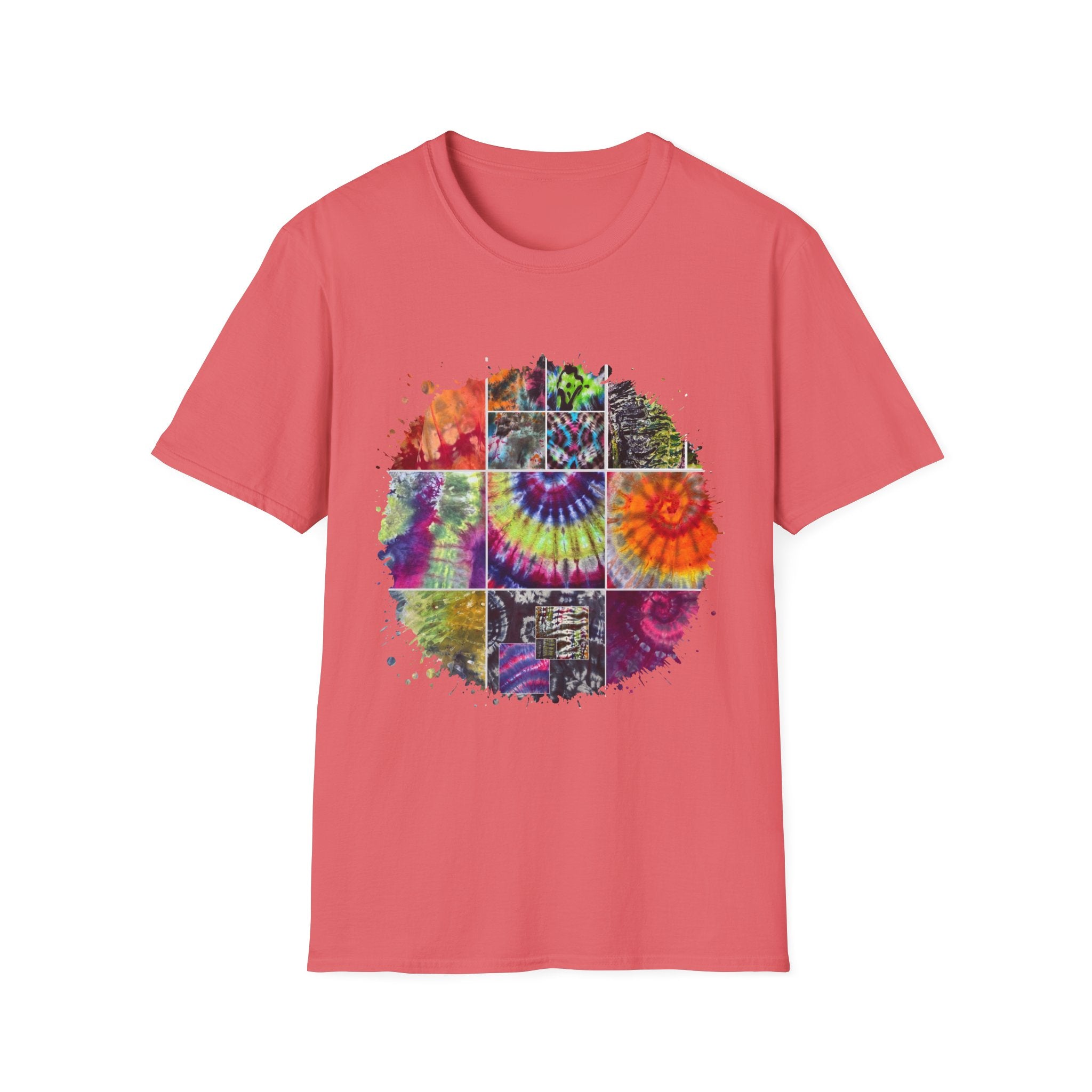Resilience 2:  Vibrant Tie-Dye Unisex Softstyle T-Shirt, Bohemian Tee, Summer Apparel, Festival Wear, Gift for Him or Her
