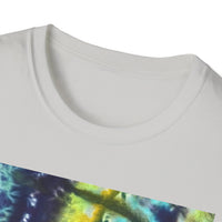 ALLIGATOR ALLEY: Reptile inspired, Vibrant Tie-Dye Unisex T-Shirt, Boho Style Tee, Summer Outfit, Festival Wear, Gift for Her, Unique Graphic Shirt