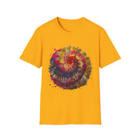 Desert Rose 2:  Vibrant Tie-Dye T-Shirt, Unisex Softstyle Tee, Boho Chic Shirt, Casual Wear, Perfect for Summer Festivals, Gift for Friends