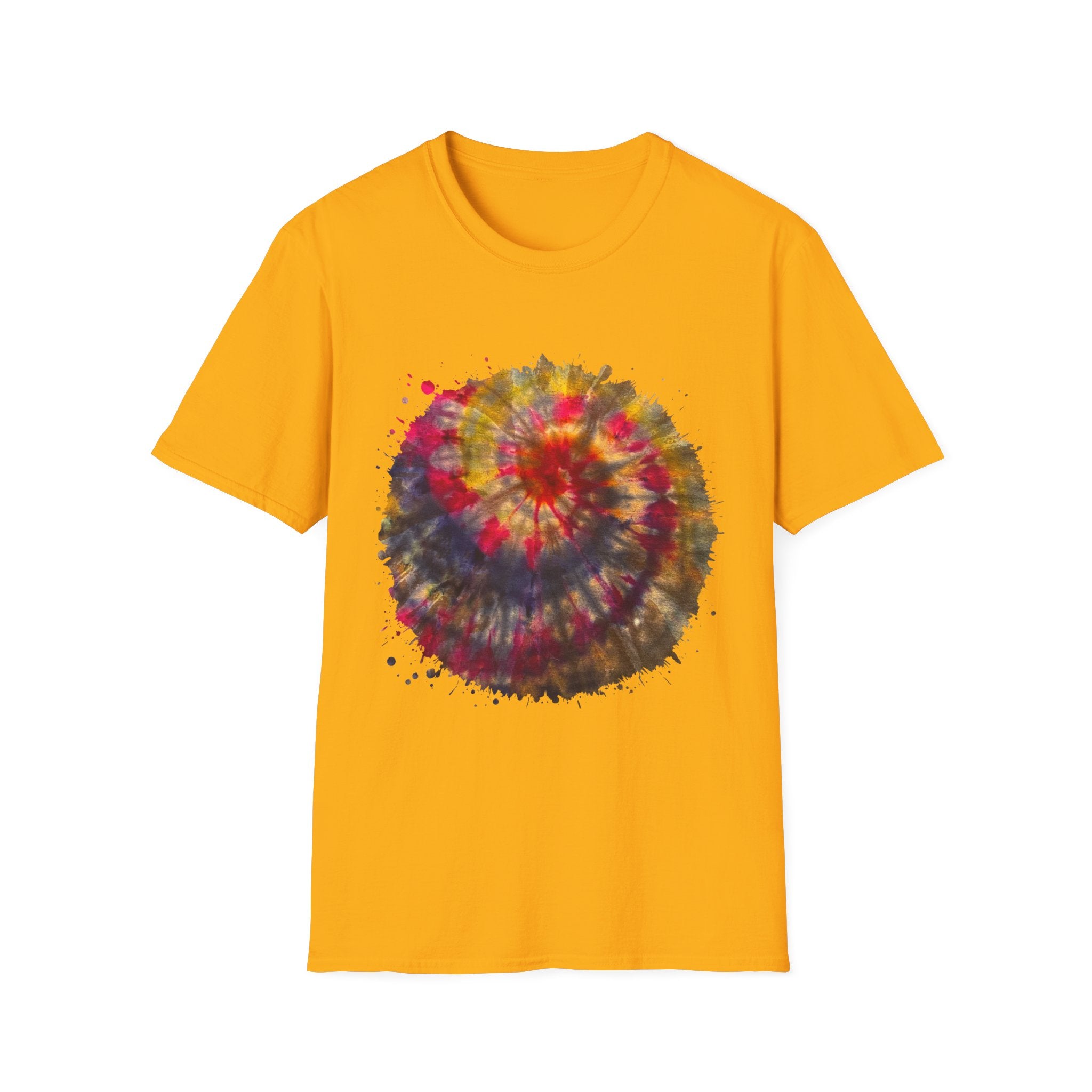 Desert Rose 2:  Vibrant Tie-Dye T-Shirt, Unisex Softstyle Tee, Boho Chic Shirt, Casual Wear, Perfect for Summer Festivals, Gift for Friends