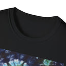 COBALT TORNADO: Tie-Dye Spiral Unisex T-Shirt, Bohemian Style Tee, Festival Apparel, Casual Wear, Gift for Him or Her