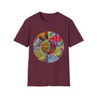 Synchronicity 2:  Colorful Tie-Dye Unisex T-Shirt, Boho Chic Tees, Summer Vibes Shirt, Festival Wear, Gift for Friends, Relaxed Fit Tops