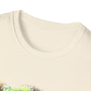 Gideon 2:  Vibrant Swirl Snowy Unisex Softstyle T-Shirt, Colorful Tie-Dye Tee, Trendy Casual Wear, Perfect Gift, Summer Vibes