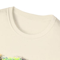 Gideon 2:  Vibrant Swirl Snowy Unisex Softstyle T-Shirt, Colorful Tie-Dye Tee, Trendy Casual Wear, Perfect Gift, Summer Vibes