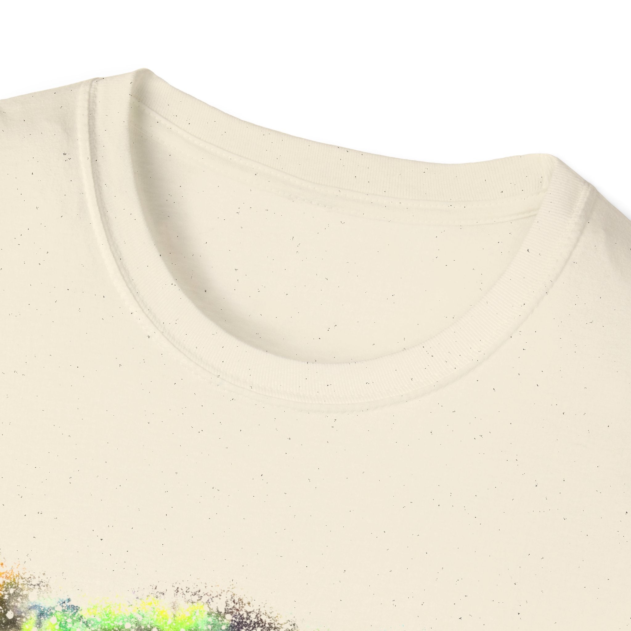 Gideon 2:  Vibrant Swirl Snowy Unisex Softstyle T-Shirt, Colorful Tie-Dye Tee, Trendy Casual Wear, Perfect Gift, Summer Vibes