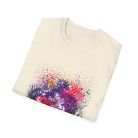 Fifth Dimension 2:  Cool Splash Art Unisex Softstyle T-Shirt, Colorful Tee, Casual Wear, Birthday Gift, Art Lover Shirt, Graphic Tee