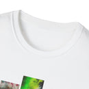 DYNAMO: Vibrant Tie-Dye collage Unisex Softstyle T-Shirt, Festival Wear, Casual Summer Top, Gift for Friends, Boho Style Tee, Colorful Graphic Tee