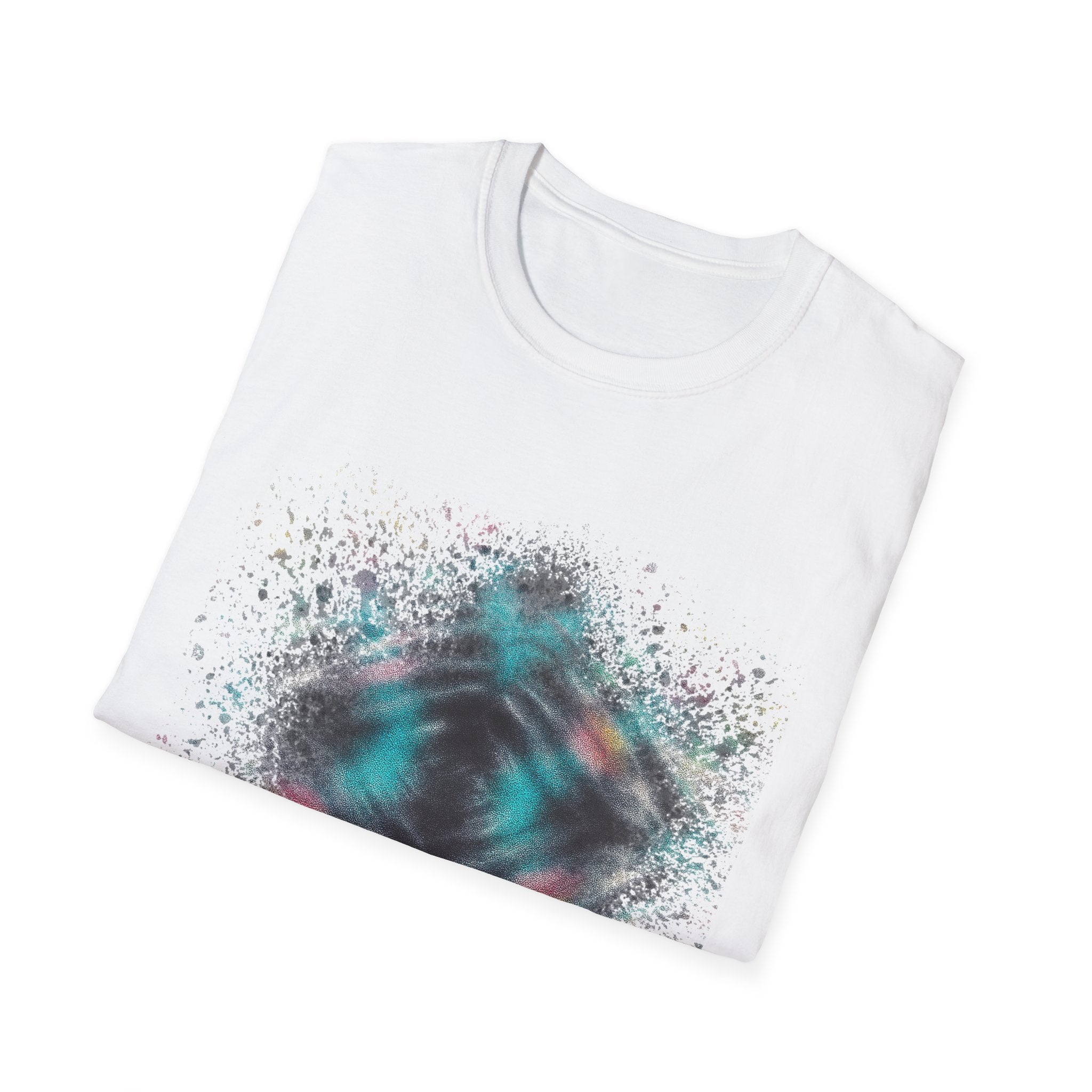 FOCAL POINT:  Kaleidoscope inspired, Colorful Tie-Dye Unisex T-Shirt, Funky Graphic Tee, Casual Summer Wear, Gift for Friends, Vibrant Design, Unique Style