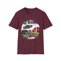 The Dilemma 2:  Colorful Collage Unisex Softstyle T-Shirt - Vibrant Art Tee, Casual Wear, Unique Gift, Graphic Tee, Everyday Essentials, Trendy Fashion